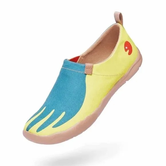 UIN Women's Canvas Slip-On Ladies Travel Shoes (Hands of Nature Toledo) No Box - Picture 6 of 9